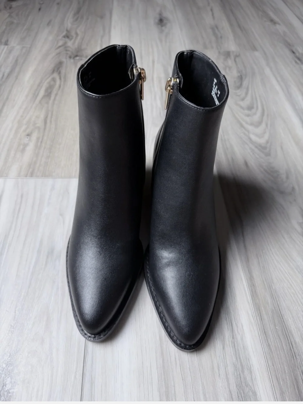 Coach black booties 8.5